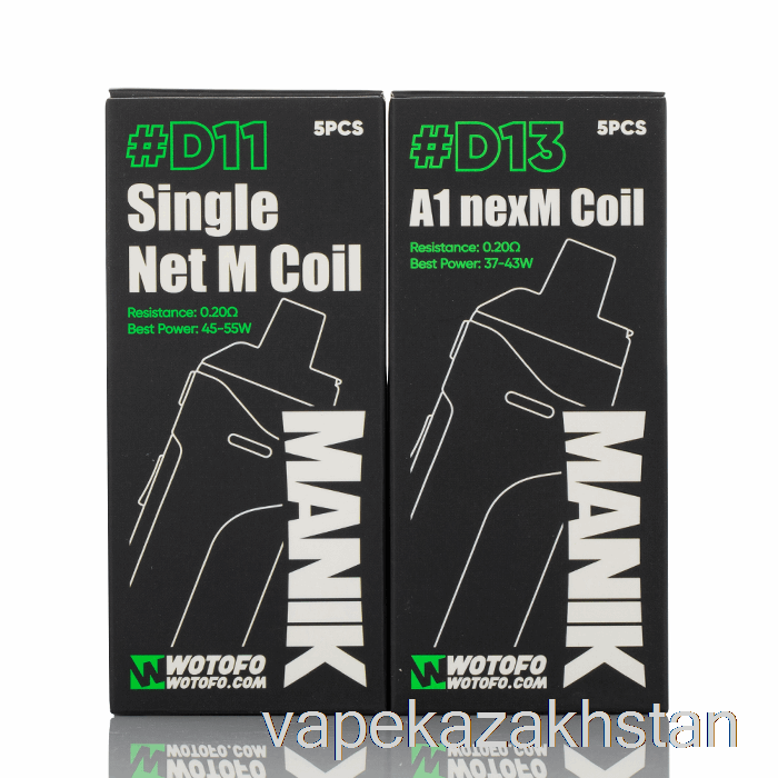 Vape Kazakhstan Wotofo MANIK Replacement Coils D14 A1 Conical NexMesh Coils